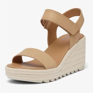 Sorel Neutral Tan Leather Sandal “Cameron”